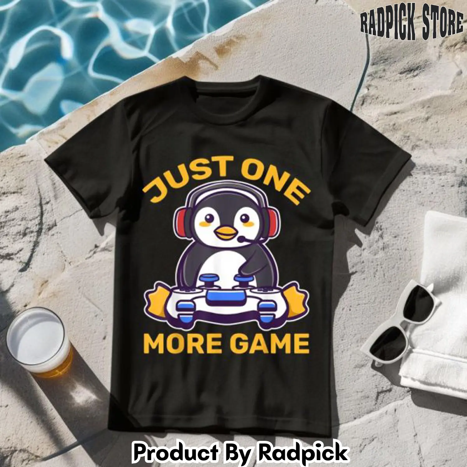 Just one more game penguin gaming tshirt rp2631657